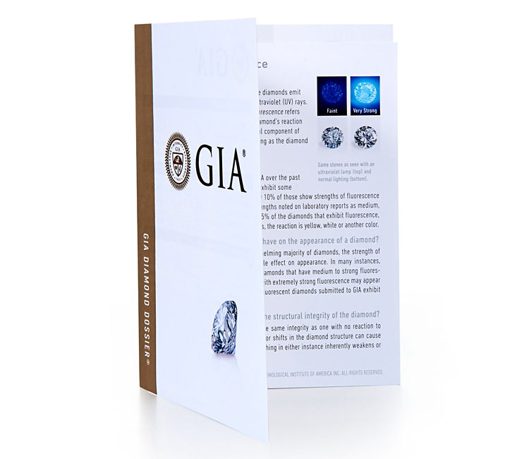GIA報告是鑽石的國際身分證，權威評定4C等級與真偽。 