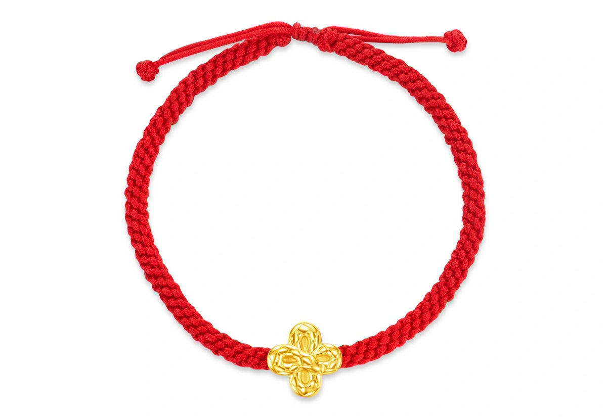 The exquisite snake pattern design paired with pure gold and a red handcrafted rope symbolizes good luck, making it an ideal gift for a hundred-day banquet.